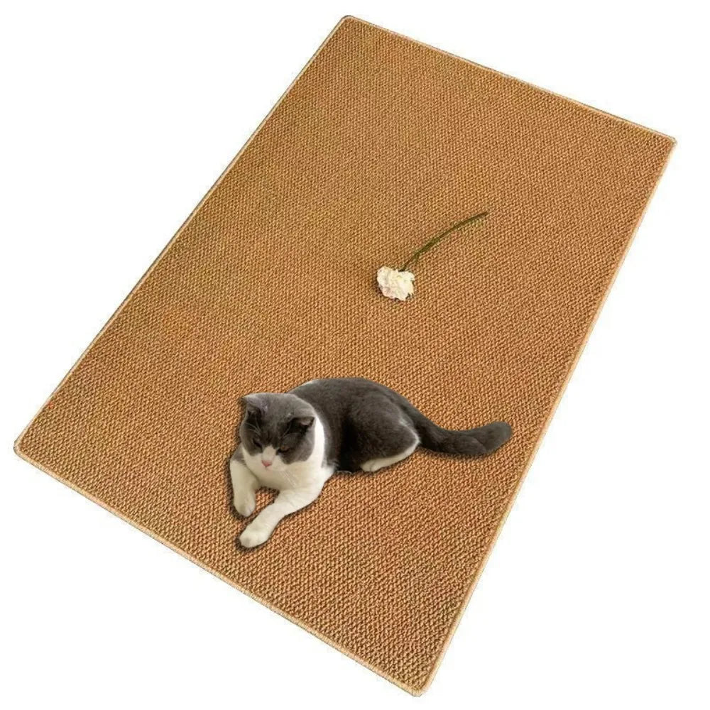 Cat Scratching Mat Sisal Like Wear Resistant Non Slip Stable For All Seasons Grinding Claw cat scratch