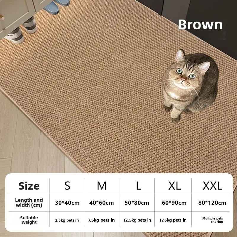Cat Scratching Mat Sisal Like Wear Resistant Non Slip Stable For All Seasons Grinding Claw cat scratch
